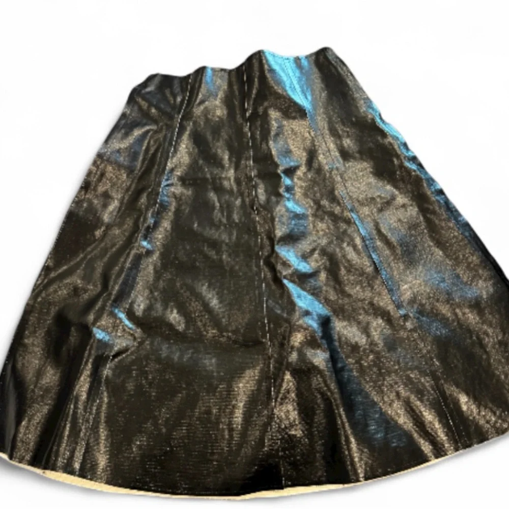 MARINA MOSCONE 
Cha Cha Coated Canvas Midi Skirt - Picture 3 of 7